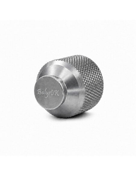Balystik Bouchon en aluminium CNC pour bouteille HPA avec joints - Titanium Silver